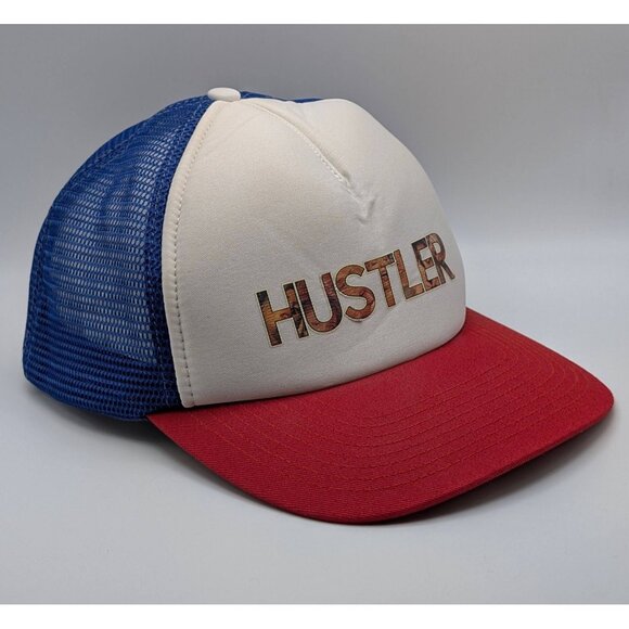 Hustler Other - Vintage Hustler Hat Cap Blue Mesh Trucker Snapback VTG Adult Entertainment